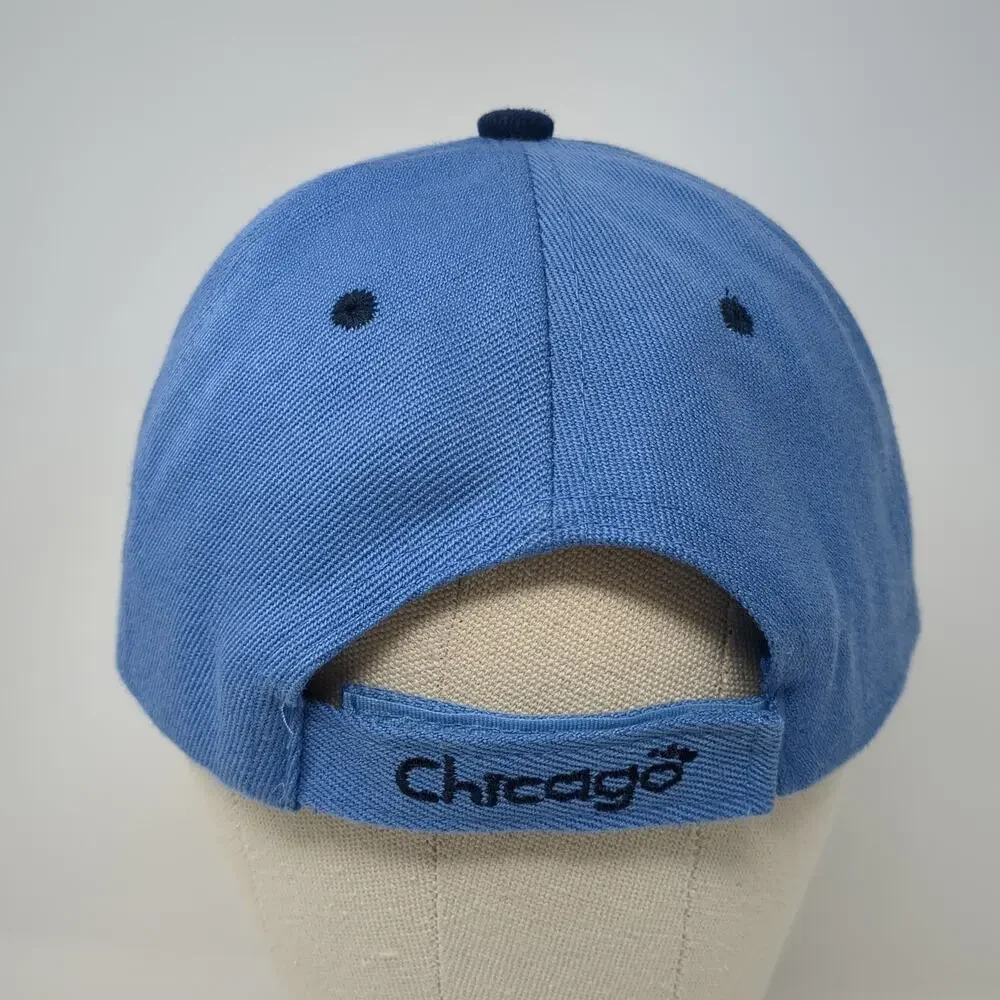 Chicago Toddler Strapback Baseball Cap Blue One Size Adjustable Embroidered